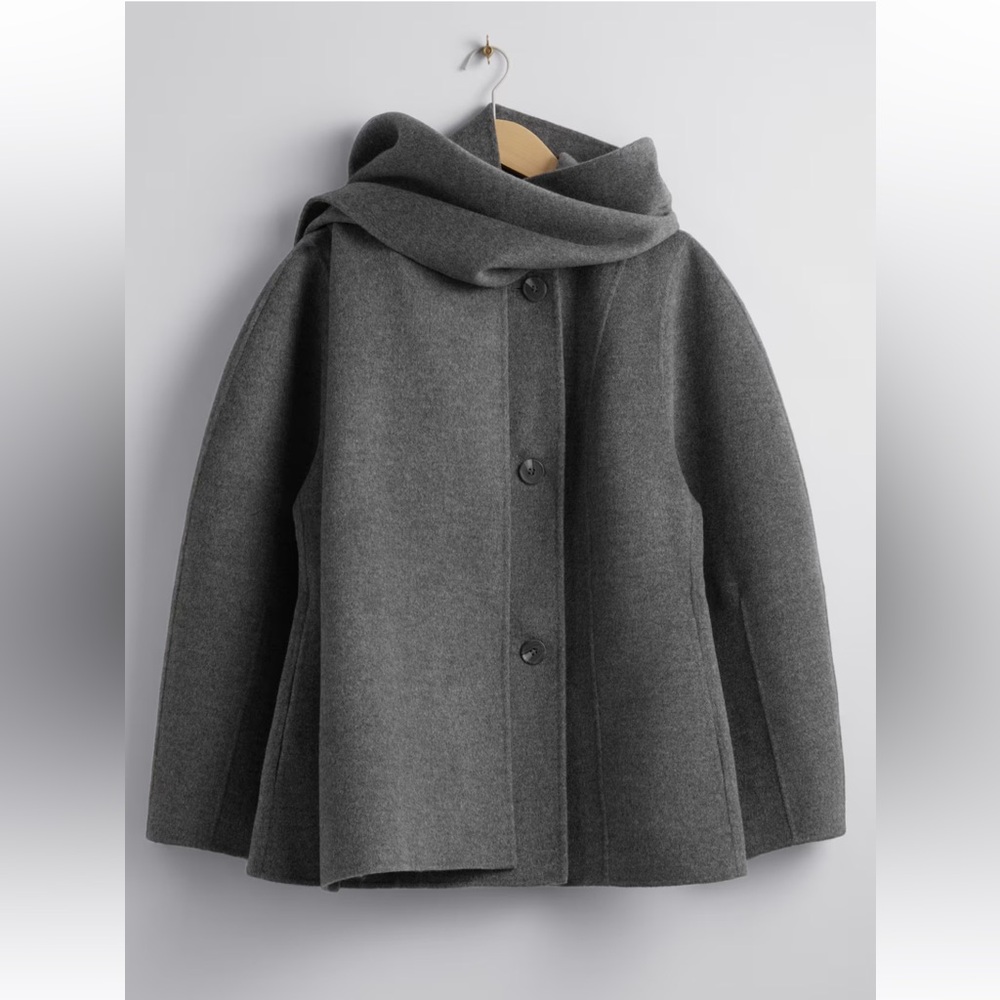 & Other Stories Gray Trench Coat